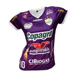 Camisa Baby Look Oficial Copagril Futsal 2018 Grena