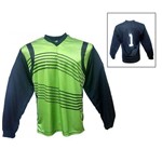 Camisa Blusão Goleiro- Futebol / Futsal / Society- Parma - N1 - Verde/preto- Adulto - Kanga