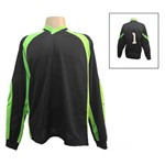 Camisa Blusão Goleiro- Futebol / Futsal / Society- Turim - Preto/verde - Adulto - Kanga