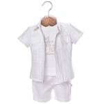 Camisa, Camiseta e Calça Rafael - Branco - Beth Bebê-M