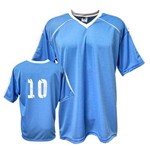 Camisa Camiseta Futebol / Futsal / Volei Arezzo Azul/branco- Adulto - Kanga