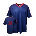 Camisa Camiseta Futebol / Futsal / Volei Arezzo- Marinho/vermelho- Adulto - Kanga
