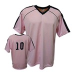 Camisa Camiseta Futebol / Futsal / Volei Arezzo- Rosa/preto- Adulto - Kanga