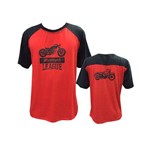 Camisa/Camiseta - Motociclista / Motoqueiro - Preto/Vermelho - League- Toriuk - TRK
