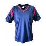 Camisa Camiseta Volei Handball - Ferrara- Azul/vermelho- Feminina - Kanga