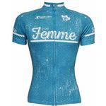 Camisa Ciclismo Ert Femme Azul Advanced Bike Mtb Speed