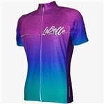 Camisa Ciclismo Oggi Feminina Labelle Roxo/Azul/Verde