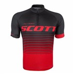 Camisa Ciclismo Scott Rc Team 20 Preto/ Vermelho