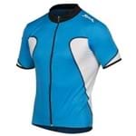 Camisa Ciclismo Spiuk Anatomic Azul Branca G
