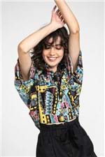 Camisa Cropped Tribal Party-P/M