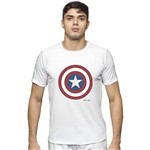 Camisa de Algodão Capitão América Masculino