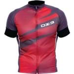 Camisa de Ciclismo Montop DX3 - Masculina - Cinza / Vermelho