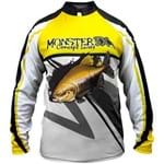 Camisa de Pesca Monster 3x New Fish 02 Tambaqui com Proteção Solar Uv