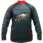 Camisa de Pesca Monster 3x New Fish 04 Robalo com Proteção Solar Uv