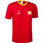 Camisa Espanha Torcida - Topper P Vermelho/Amarelo