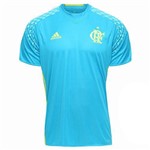 Camisa Flamengo Adidas Goleiro II Azul e Verde 2016 2017 - G