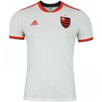 Camisa Flamengo II 2018 Torcedor Adidas Masculina - Off White e Vermelho