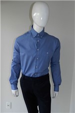 Camisa Individual Comfort Fit Classicos Azul Tam. 4