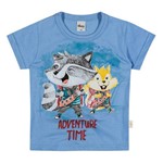 Camisa Infantil Elian 01 a 08 Anos Meia Malha Adventure Time