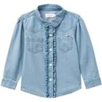 Camisa Infantil Feminina Milon Jeans 10548.JEANS.1