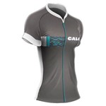Camisa Mauro Ribeiro - Caloi City Tour Sport - Cinza / Azul - Feminina