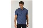 Camisa Menswear Slim Barra Vivo - Azul - M