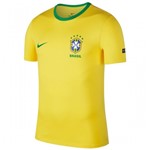 CAMISA NIKE BRASIL 2018 CREST MASCULINA - Amarelo/Verde - Compre Agora | Radan Esportes