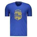 Camisa Numer Brasil Escudo Azul