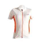 Camisa para Ciclismo Hammerhead Feminina Aero Elite Branco Laranja