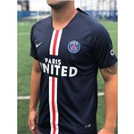 Camisa Paris Saint Germain Psg Original Torcedor 2019 Azul com Listra Tamanho M Original