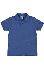 Camisa Polo Básica Azul - 1