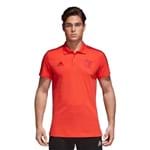 Camisa Polo Flamengo 3S Vermelha Adidas 2018 GG - VERMELHA