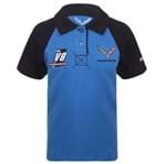 Camisa Polo Sprint Infantil Corvette Gm Azul/preto 2 Anos 11483