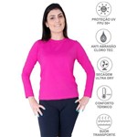 Camisa Proteção Solar UV 50+ Térmica Praia Piscina Esportes Lazer Feminina - Rosa