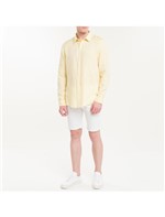 Camisa Regular Cannes Linen - Amarelo Claro - 1