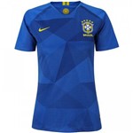 Camisa Seleção Brasil Ii 2018 S/n° - Torcedor Nike Feminina - Azul