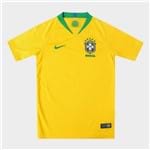 Camisa Seleção Brasil Juvenil I 2018 S/n° - Torcedor Nike - Amarelo e Verde