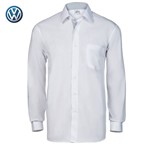 Camisa Social Manga Longa Masculina Branca / Cinza Volkswagen - 17.01.0046 Tamanho 1