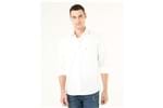 Camisa Social Super Slim Colarinho Tradicional - Branco - 41