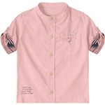 Camisa Tigor T. Tigre de Botão Baby Rosa