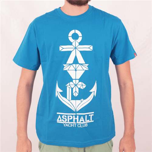 Camiseta Asphalt Anchor Down Azul M