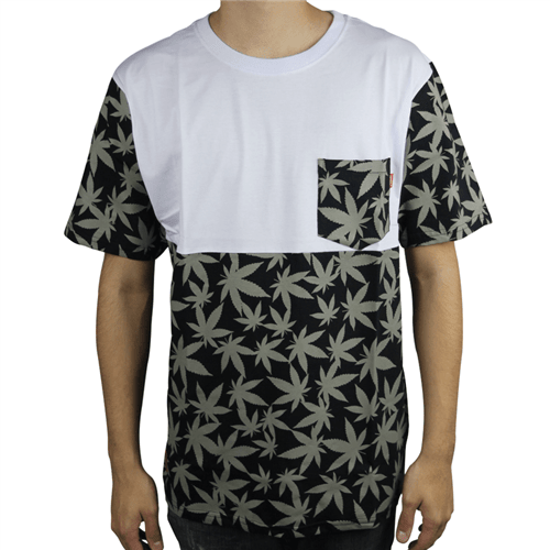 Camiseta Asphalt Especial Leaves 43 Branco/preto G