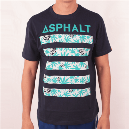 Camiseta Asphalt Royal Kush Print Azul Marinho M