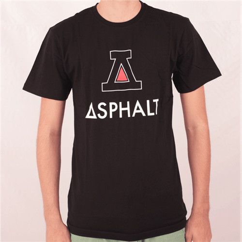 Camiseta Asphalt Triangle Red Preto P