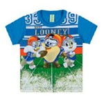 Camiseta Bebê Looney Tunes Football