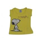 Camiseta Bebê Menina Snoopy Amarelo| Doremi Bebê