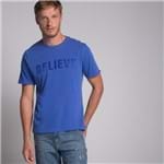 Camiseta Believe Azul Médio - G