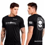 Camiseta Black Skull Caveira Eduardo Correa - Dry Fit 100% Poliamida