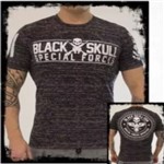 Camiseta Black Skull Tshirt Special Force