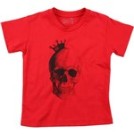 Camiseta Boo! Kids Caveira Vermelho M